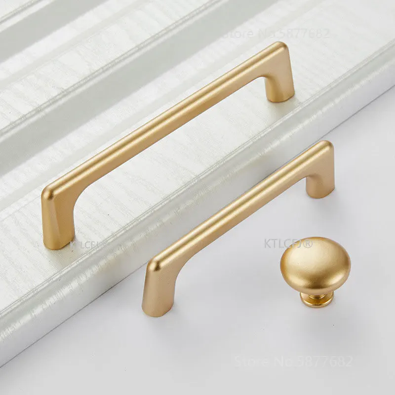Kitchen Cupboard Knob Square U Type Gold Cabinet Drawer Pull Closet Door Hardware European Fashion Aluminum House Handle furniture handles kitchen door handles ball lever knob