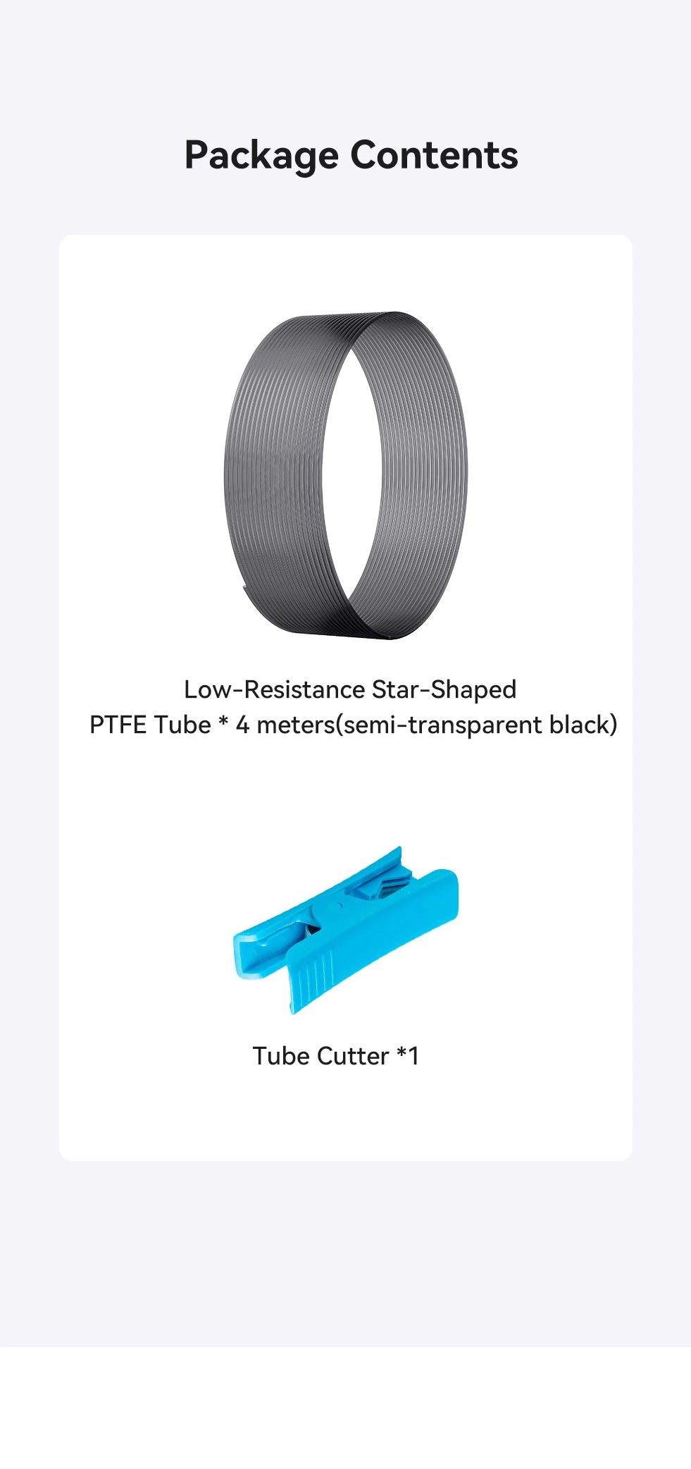 Creality 3D-Drucker-Zubehör, sternförmiges PTFE-Rohr mit geringem Widerstand, 4 m, ultraglatter Durchfluss, hitzebeständig, verbesserte Haltbarkeit – Detail 8