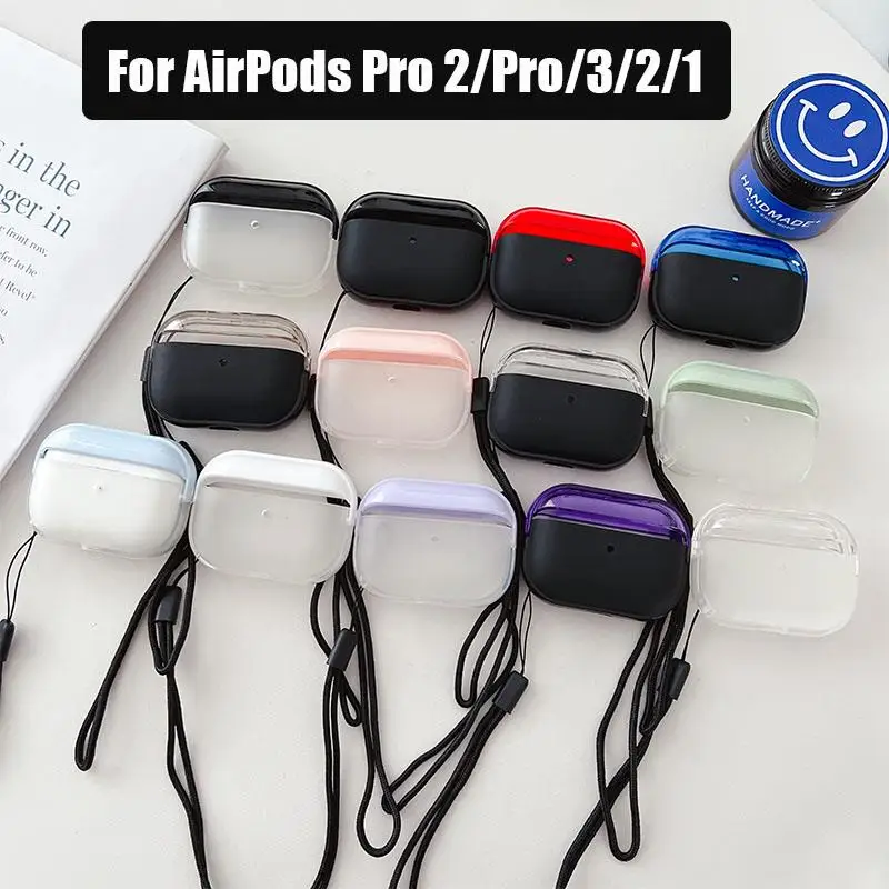 

For Airpods Pro 2 Case For Apple AirPods Pro 3 2 1 Cover Clear Silicone TPU Earphone Shell For AirPods Pro 2 2nd 2022 Funda Capa