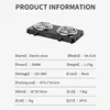 2000W Electric Stove Adjustable Temperature Home Use Double Boiler Electric Cooking Stove for On The Go and Home 5