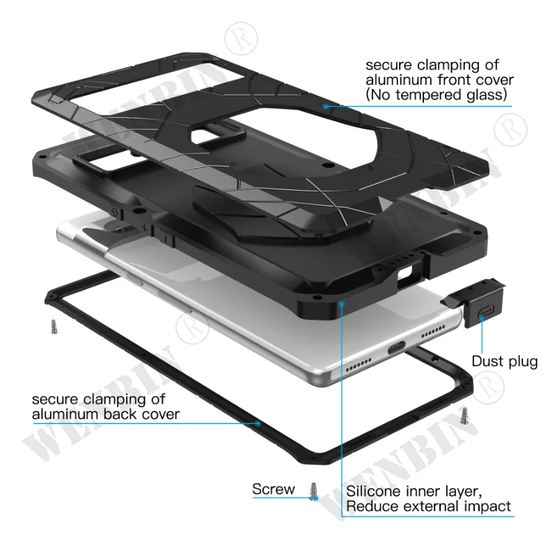 Aluminum Metal Case For Google Pixel 7 Pro 6 Pro 5 XL Cover Shockproof Shell Coque Funda Case