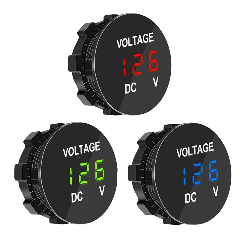 DC 12V-24V Digital Panel Voltmeter Voltage Meter Tester Led Display For Car Auto Motorcycle Boat ATV Truck Refit Accessories digital voltmeter digital voltmeter thermometer