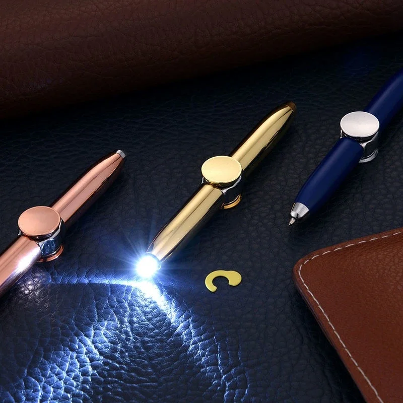 1pcs Multifunctional Finger Spinning Gyro Pen Student Fun Gyro Pen Spinning Ballpoint multifunction pen