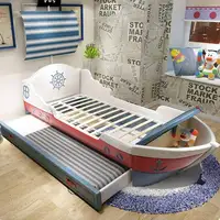 أوروبا الديكور سرير أطفال إطار خشبي السلامة واحدة الحديثة نمط طفل سرير الأولاد تصميم كاما Infantil الأثاث للمنزل 5