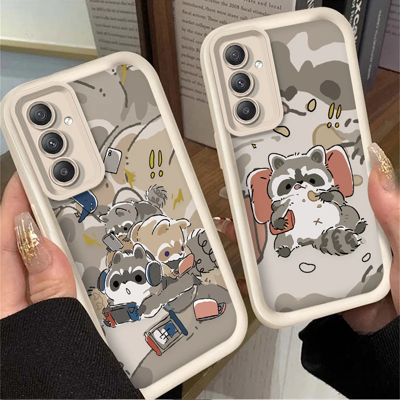 Adorable Raccoon Silicone Phone Case