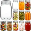16 oz Wide Mouth Mason Jars 12 Pack Glass Canning Jars with Airtight Lids and Bands 1