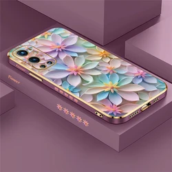 Shockproof Plating Flower Pattern Soft Silicone Phone Case - Oneplus Nord CE2 5G (Purple - 680)