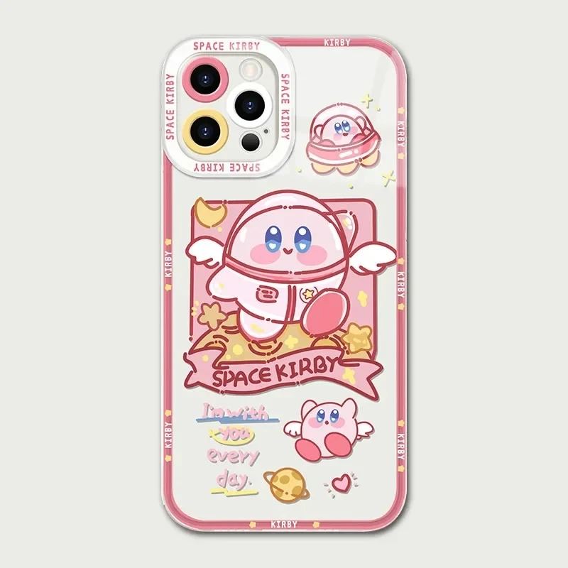 thumbnail image 1 of Funda de teléfono transparente k-kirby de dibujos animados para iPhone, 15, 14 Pro Max, 13, 12 Mini, 11 Pro, XR, XS, X, 8, 7, 6, 6S Plus, SE, 2020, 1 of 5