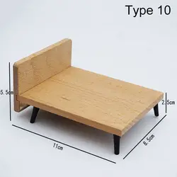 Wooden Miniature Dollhouse Furniture Set for Girls - Pretend Play Gifts (Type 10)
