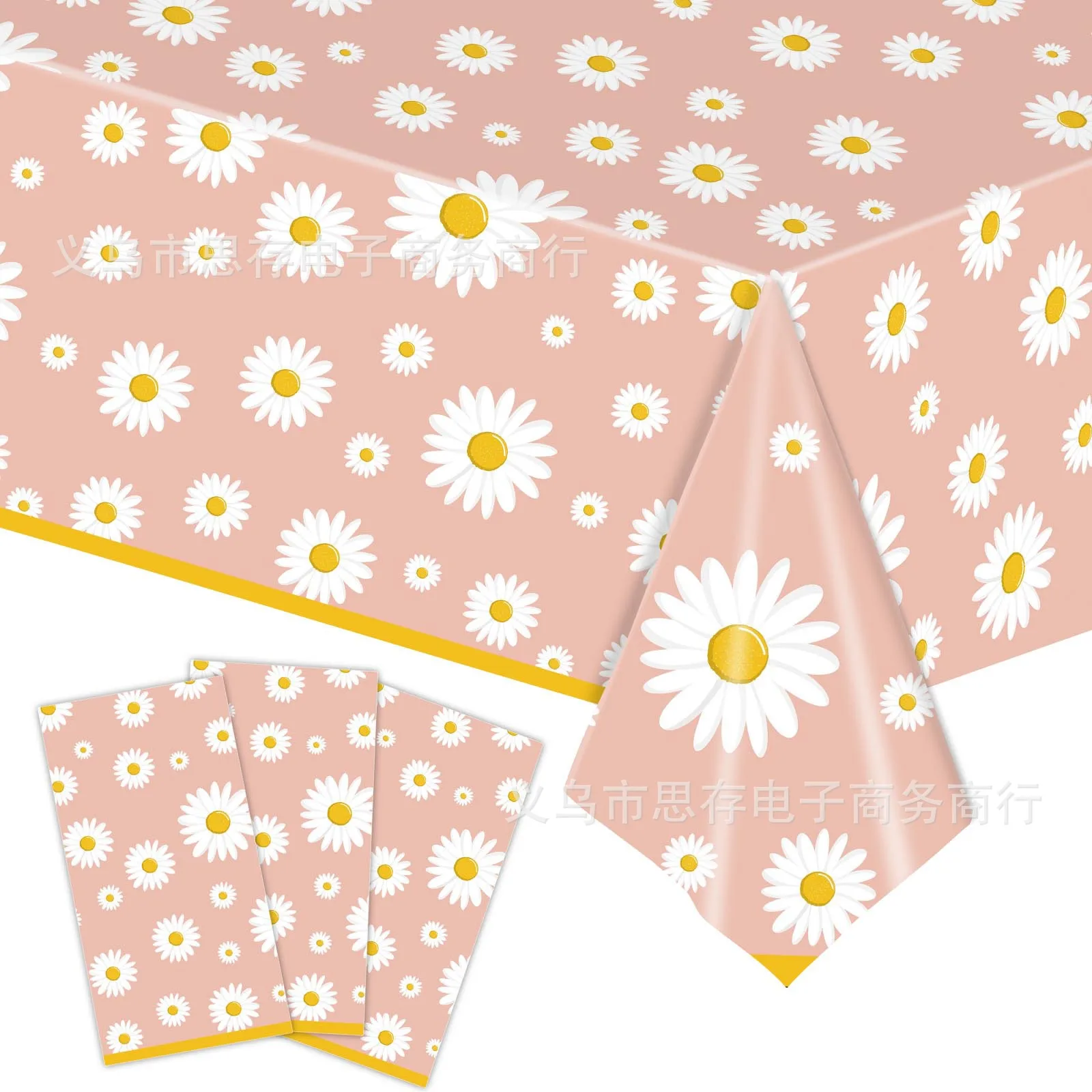 

Daisy Party Tablecloth Plastic Tablecloths Parties Disposable Pink Tablecloth Parties Birthday Tablecloth Rectangular Plastic