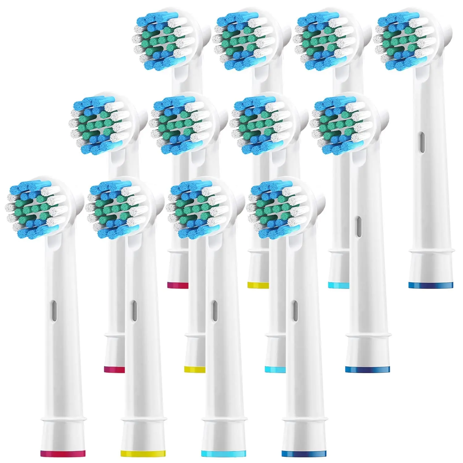 12 Pz/Pacco Testine Di Ricambio Per Spazzolino Elettrico Orale B Per Oralb Vitality Professional Care Pro Smart Genius E Altro