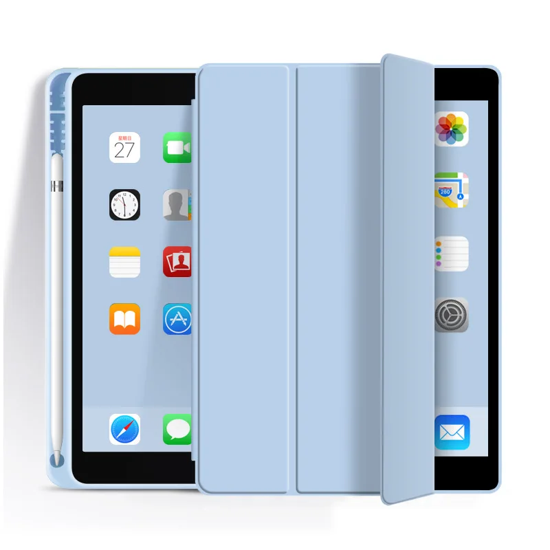 Slim Magnetic Stand Case with Pencil Holder