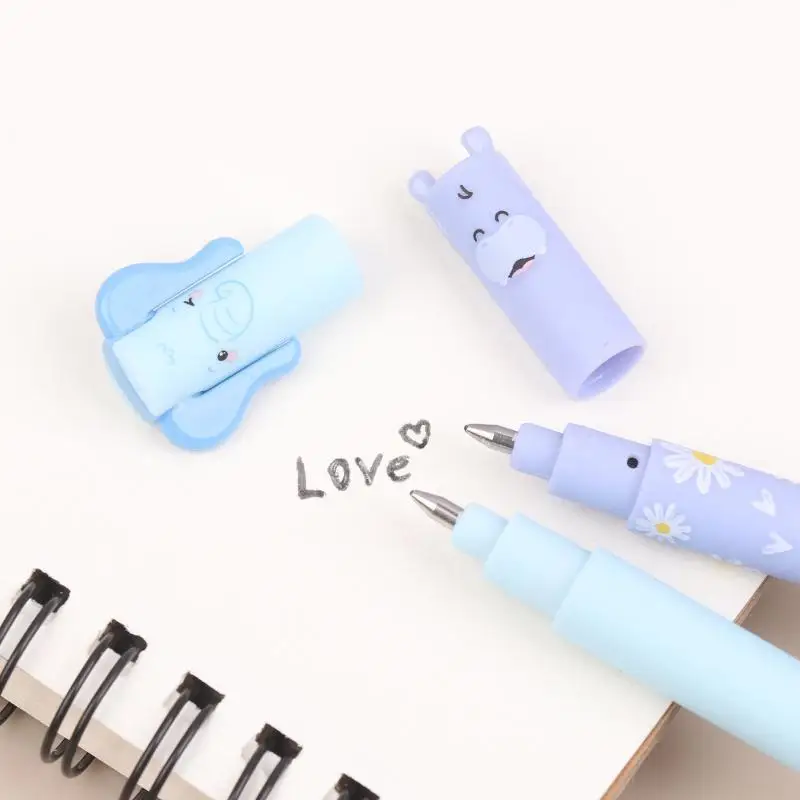 NEW Cartoon Animal Erasable Pens 1/8Pcs Lovely Writing Tools for Journaling Diary Office School Stationery Kids Students Gift - 6