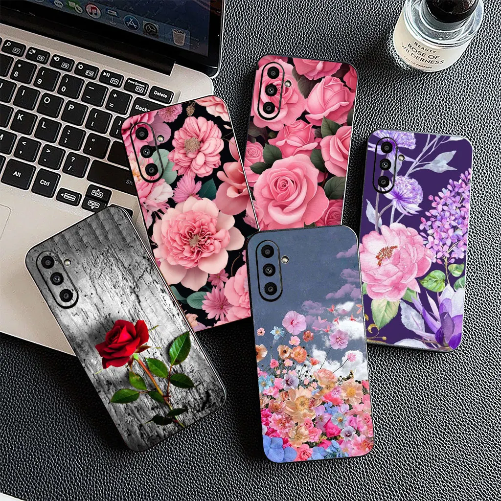 Elegant Red Rose and Pink Peony Floral Phone Case