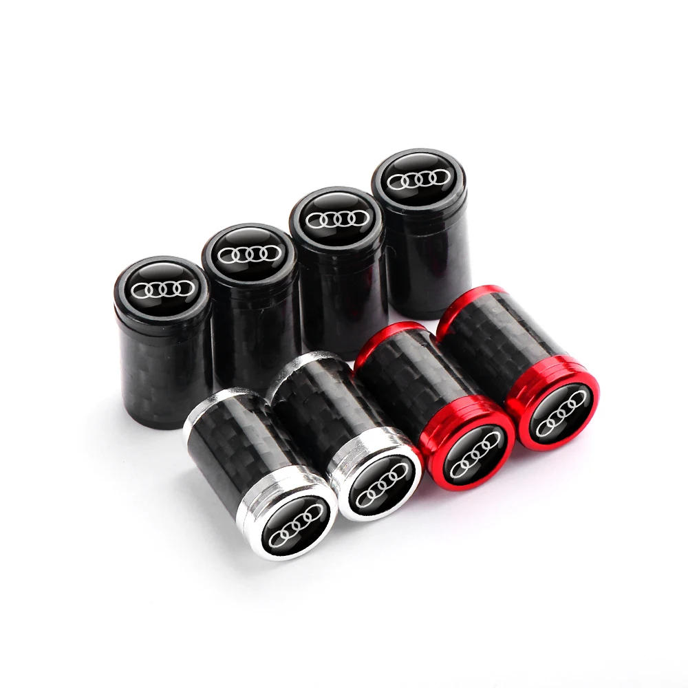 Car Wheel Tire Valve Caps Stem Cover Decoration For Audi TT 8J A1 A3 A4 B5 B6 B7 A5 A6 C5 C6 C7 A7 A8 D3 D4 Q3 42 Q5 8U Q7 4L R8 tire valve caps,tire valve cap,tire stem cover