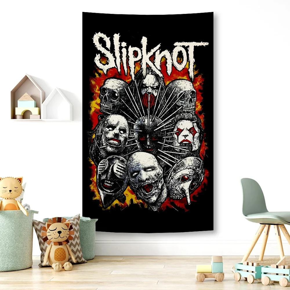 

Рок-Группы S-Slipknot тяжелый металлический музыкальный гобелен хиппи психоделический художественный декор комнаты спальни