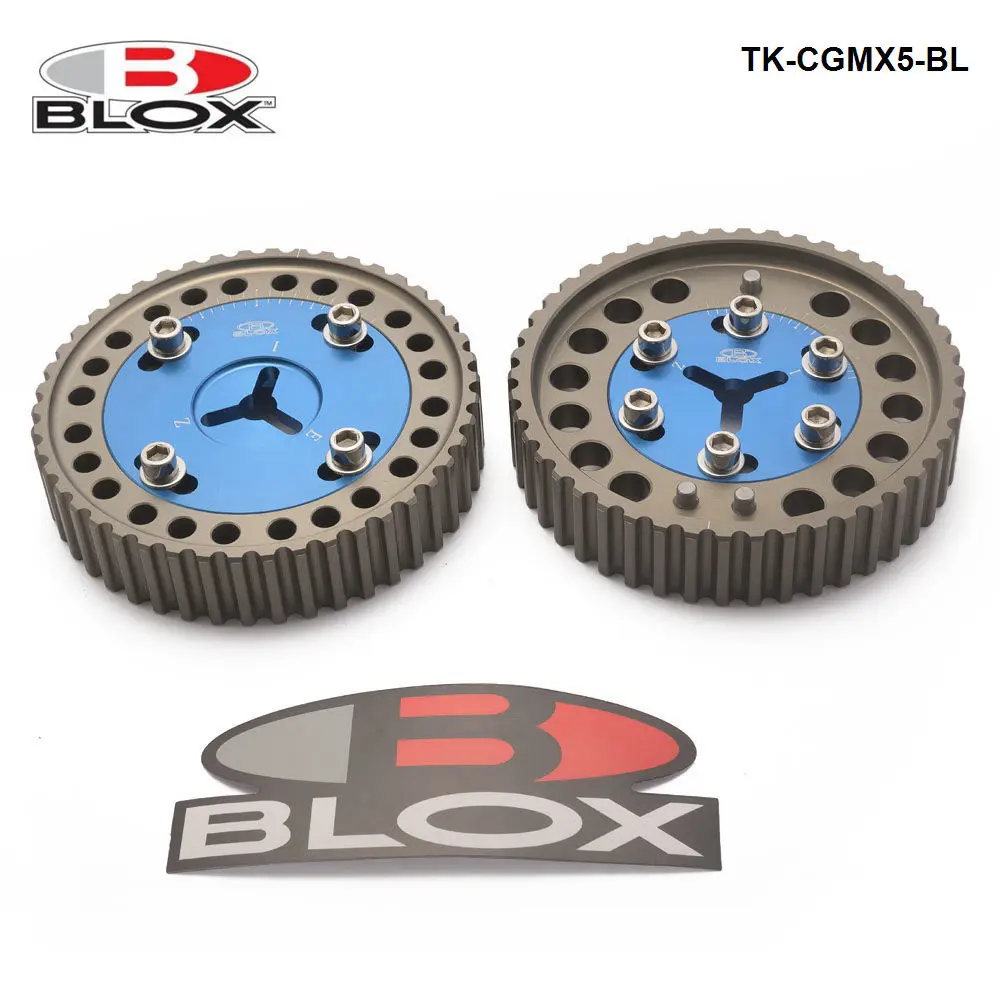 TANSKY- BLOX Aluminum Upgrade Engine Cam Gear Pulley 1Pair For Mazda Miata Protege Escort 1.6L 1.8L Dohc 91-97 TK-CGMX5-BL