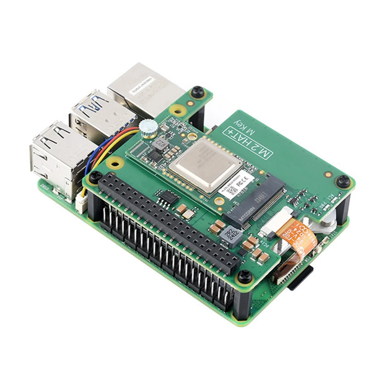 For 5 AI Kit M.2 HAT+ Al Acceleration Module 13 TOPS PCle Gen3 Ai Kit for Linux-AB01 5