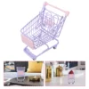 Mini Grocery Cart Trolleys Shopping Supermarket Handcart Toy Utility Child Trolly Dolly 5
