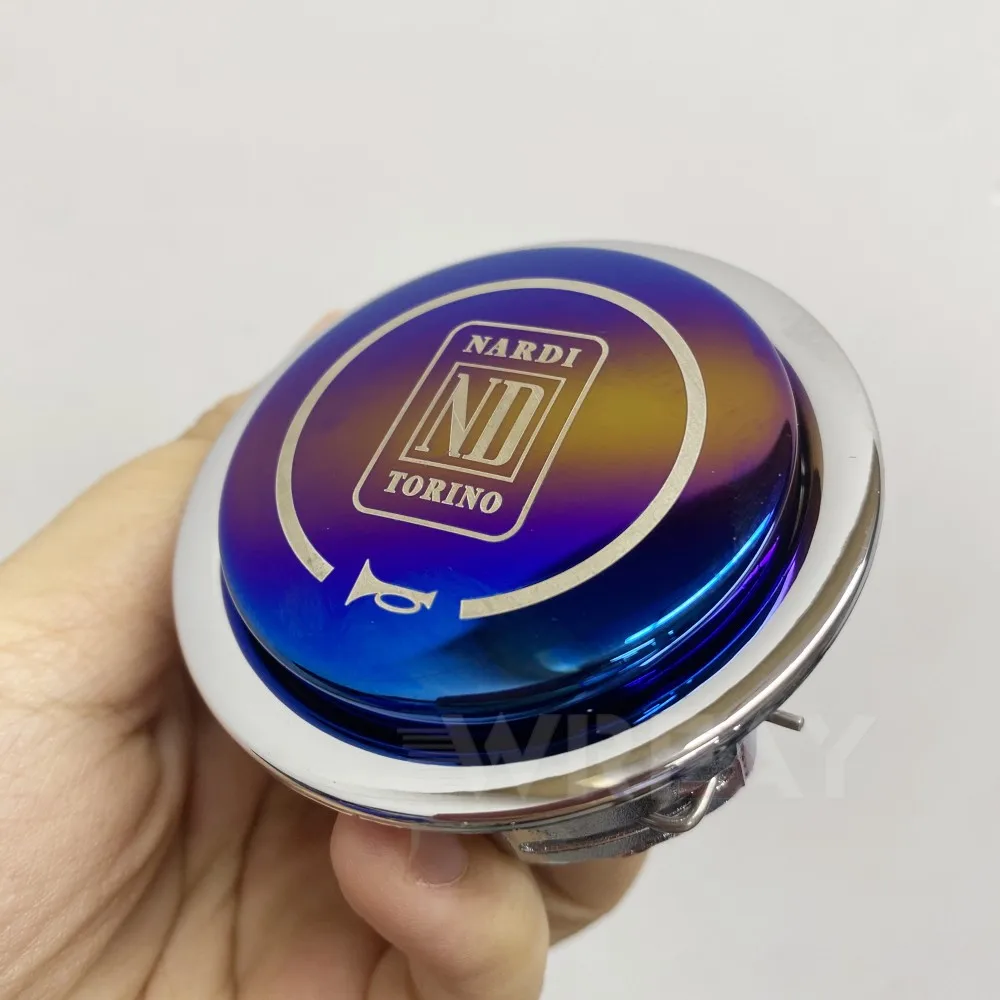 NARDIVerbranntBlauAutoRacingGendertNDLenkradHornTaste