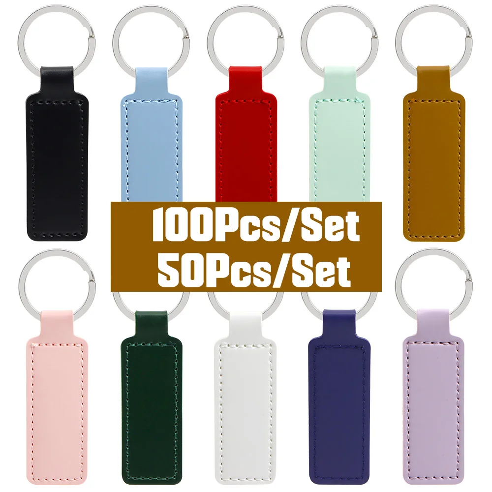 Wholesale10050PcsPULeatherIDTagKeyChainsCarKeychain