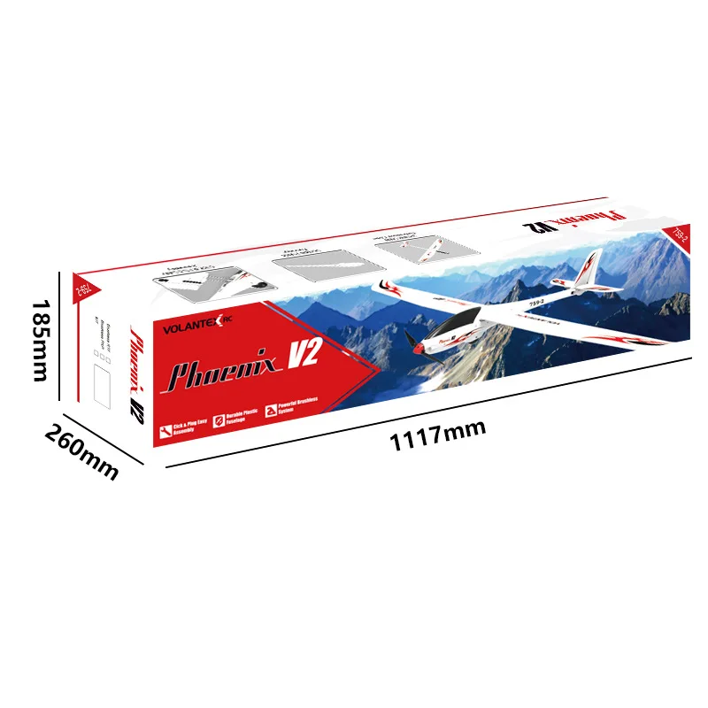 Planeur RC 2000mm Phoenix V2 PNP - Volantex Hobby 759-2