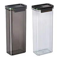 Airtight Removable Lid Pasta Storage Container Spaghetti Storage Container Storage Jar for Tea Sugar Beans Dry Food Cereals 1