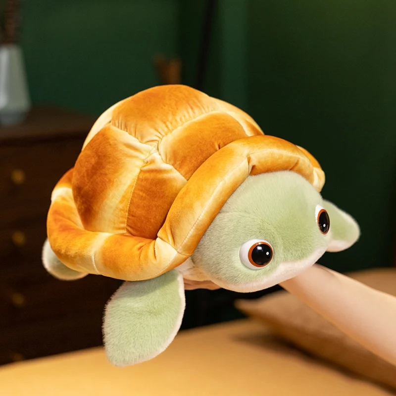 Sea Turtle Plush Toy Stuffed Doll Marine Animal Bread Cute Ins Car Decor Sea Turtle Pillow Collection