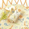 HappyFlute 100% Cotton Baby Muslin Swaddle Animal Print Baby Blanket Baby Wrap 120*110CM 1