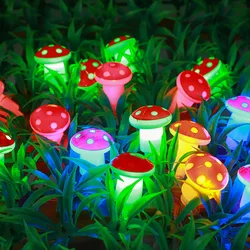 2024 Holiday Red Mushroom Led String Lights Indoor Novelty Room Decoration Battery Navidad Lights Party USB Warm Light 412