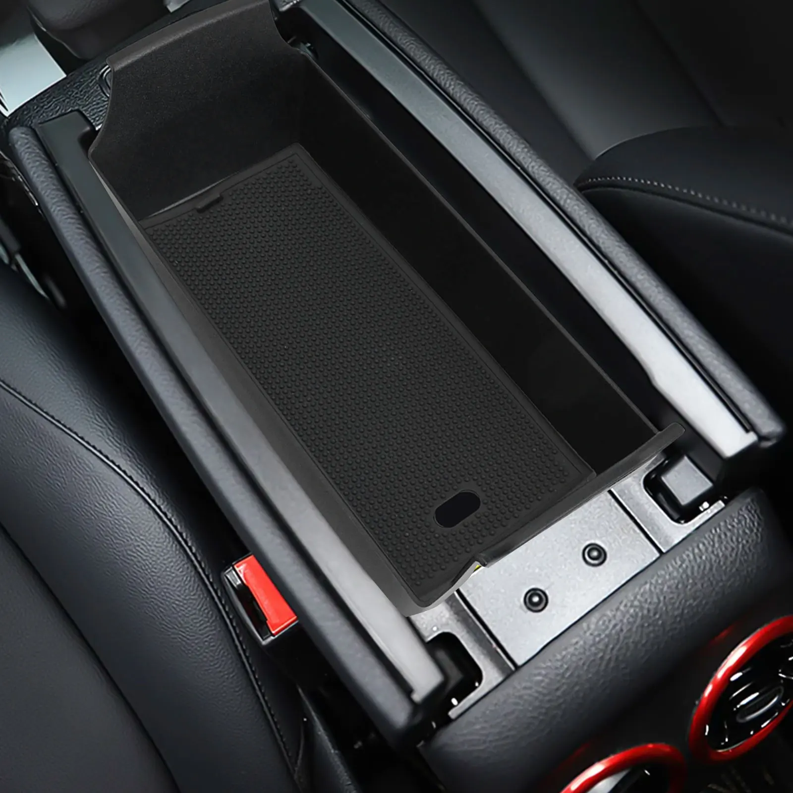 ABS 플라스틱 정리함 센터 콘솔 수납함 최적의 수납 솔루션 세련된 블랙 마감 메르세데스 B 클래스용