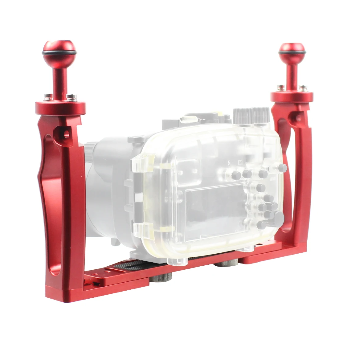 Dual Handheld Tray Underwater Diving Grip Stabilizer Rig Adjustable Shutter Trigger Lift Up Grip for GoPro SLR Camera House Case camera gimbal stabilizer