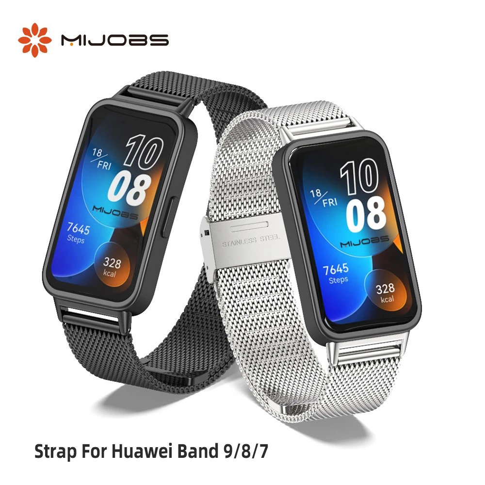 Premium Metal Wristband Bracelet - Smartwatch Strap Replacement Accessory