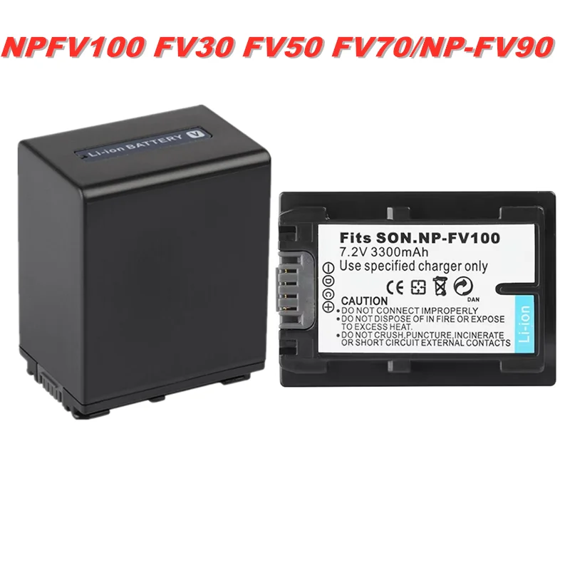 Battery for Sony NP-FV30, NP-FV50, NP-FV50A, NP-FV70, NP-FV70A, NP-FV100, NP-FV100A InfoLithium V Series Rechargeable Li-ion Batteries