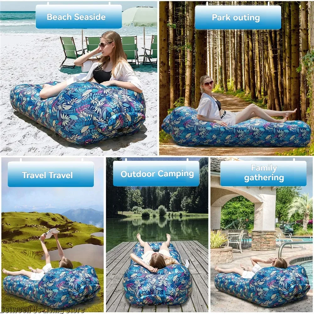Premium Inflatable Lounger Sofa Extra Large Anti-Roll Design for