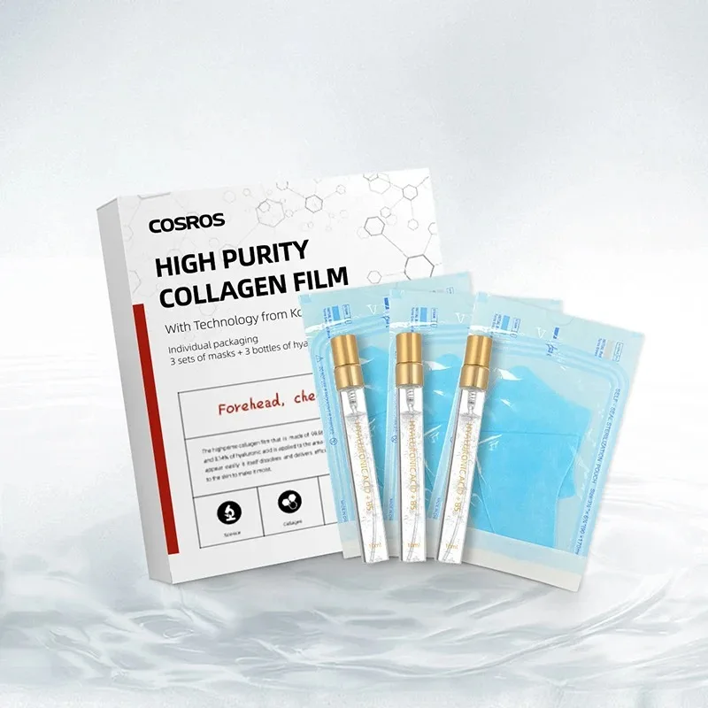 Soluble Collagen Anti-Aging Mask Essence Set Face Filler Collagen Protein Mask Remove Wrinkles Firming Serum Skin Care Set 5