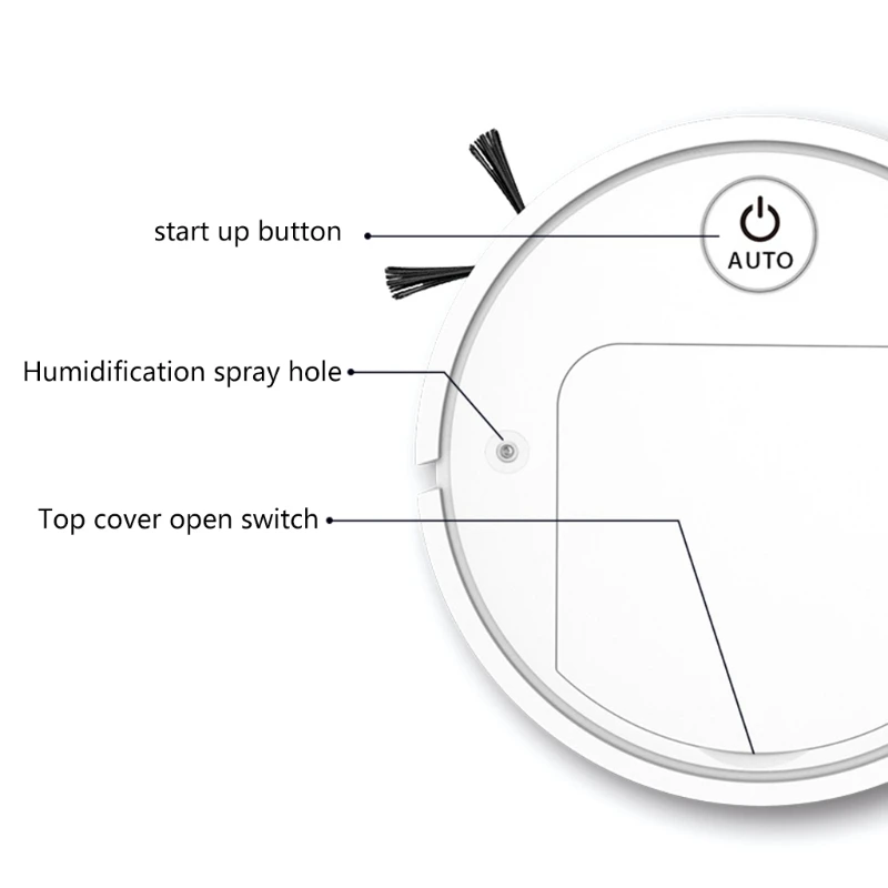 Ultra-thin Robot Vacuum Cleaner Intelligent Cleaning System Clean Carpet Floor 2