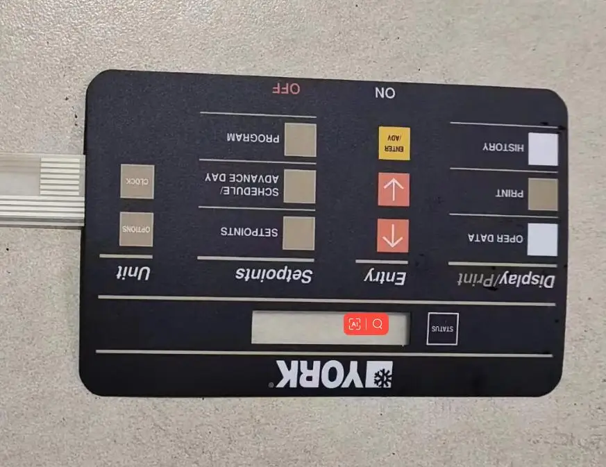 New Screw Machine Chiller Control Panel Key Film Press Keyboard Yk-024-36082-007