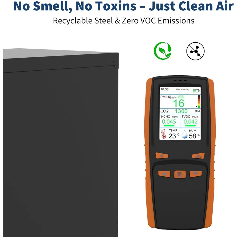 2-drawer file cabinet with lock, metal lateral filing cabinets for letter/legal size documents, heavy duty file storage for hom