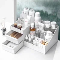 Large Capacity Cosmetic Storage Box Makeup Drawer Organizer Jewelry Nail Polish Makeup Container Desktop Sundries Storage Box 2