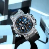 SMAEL Men's Sports Electronic Watch  8093 Tactical Digital Large dial Multi functional Alloy Dual Display Waterproof 3