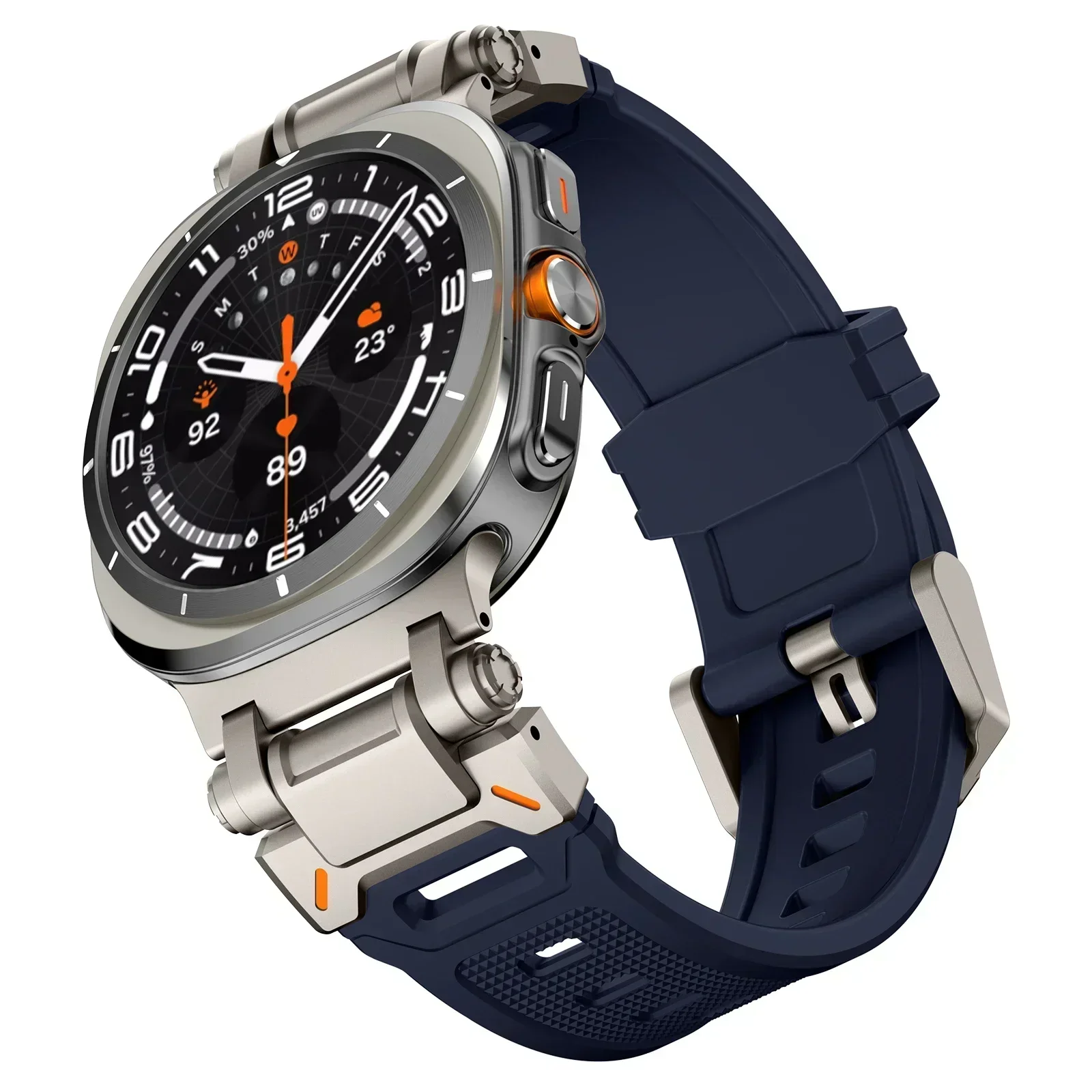 Premium Sports TPU Rubber Strap - Soft Silicone Band with Seamless Design