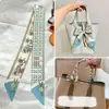 New Style Horse Ribbon Scarf  Skinny Luxury Brand Twill Printing Tie Bag Handle Ribbon Hair Band Headscarf Design Silk Scarves 1