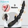 POMELOK 3 motor Anal Vibrator Gay Prostate Massager Anal Beads Butt Plug Vibrator Male Masturbator Sex Toys for Women Men Adults 1