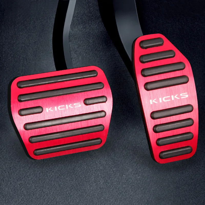 Car Foot Pedal Accelerator Brake Pedals Cover For Nissan Kicks P15 car pedals pedal cover stainless steel pedal cover