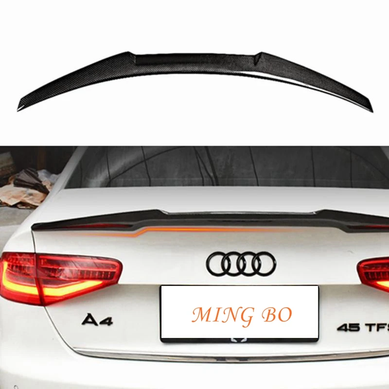 

FOR AUDI A4 B8.5 Sedan HK/S/M4/PSM/R/BL Style Carbon fiber Rear Spoiler Trunk wing 2013-2016