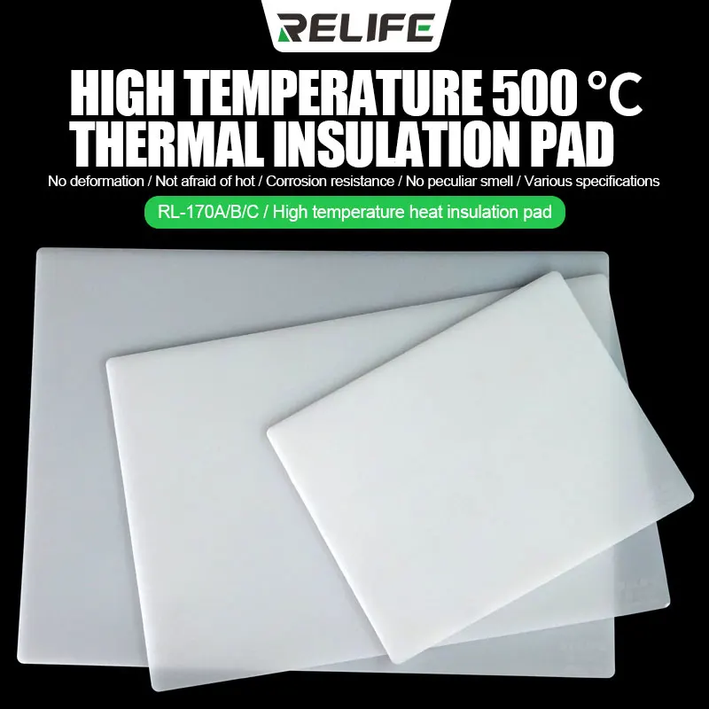 NEW RELIFE RL-170A/B/C High Temperature Heat Insulation Pad Various Sizes