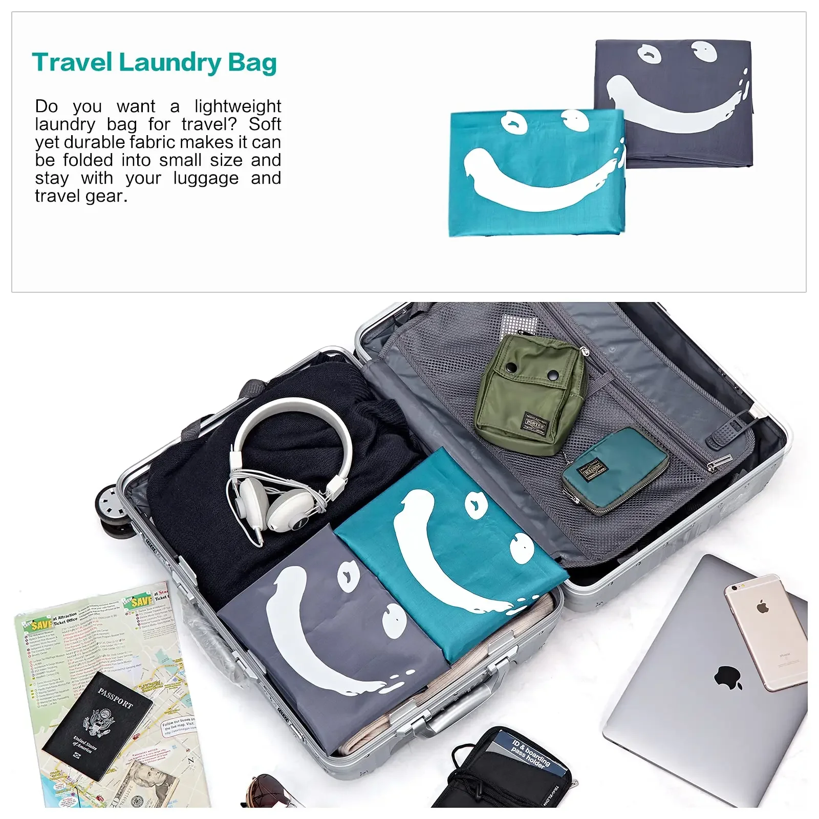 Laundry Bag Travel Laundry Bags for Dirty Clothes Large Travel Bag Laundry Camp