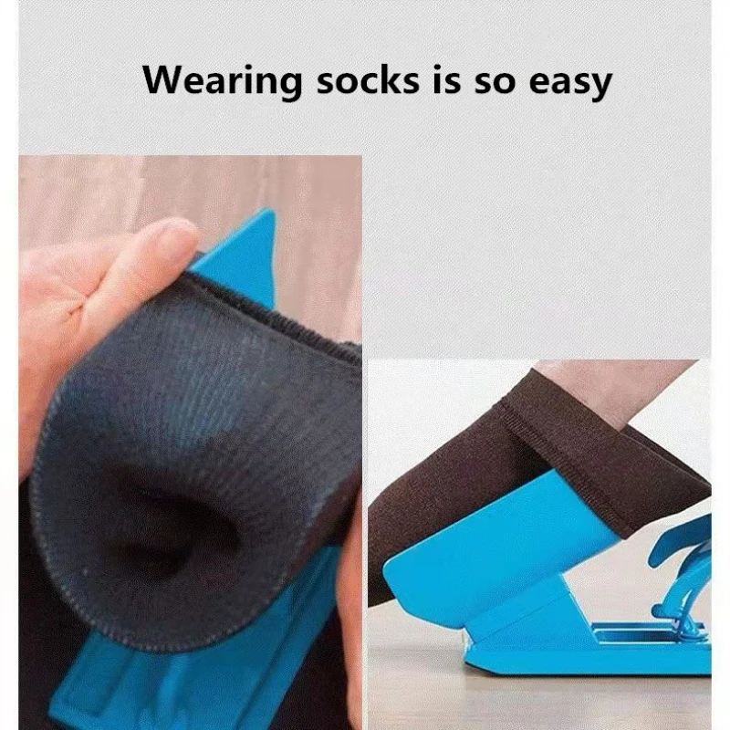 Sock Slider Stocking Aid Helper Kit Help Put Socks On Off No Bending Shoe Horn Suitable For Elder Pregnancy Dressing Aids Tools