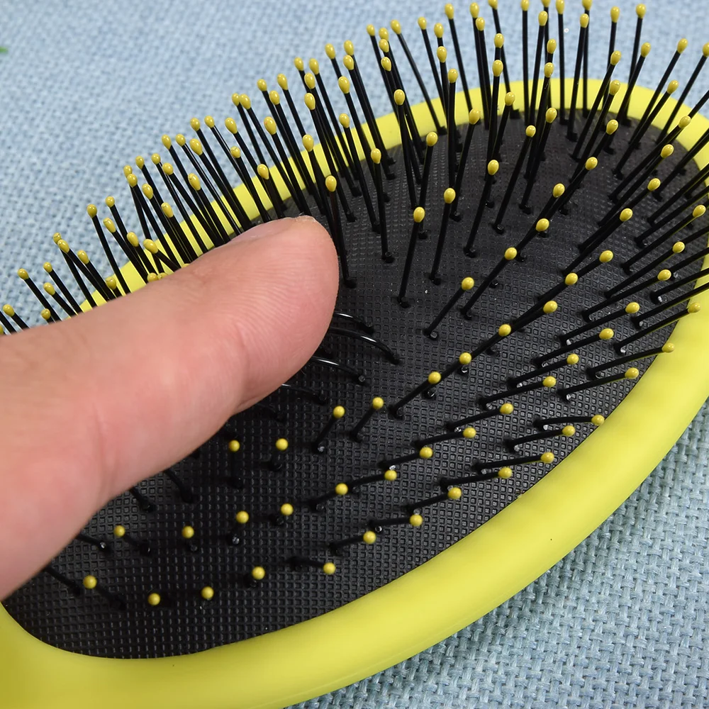 Salon New Detangling Kids Gentle Women Men Hair Brush Wet & Dry Bristles Handle Detangling Comb Hair Brush 2